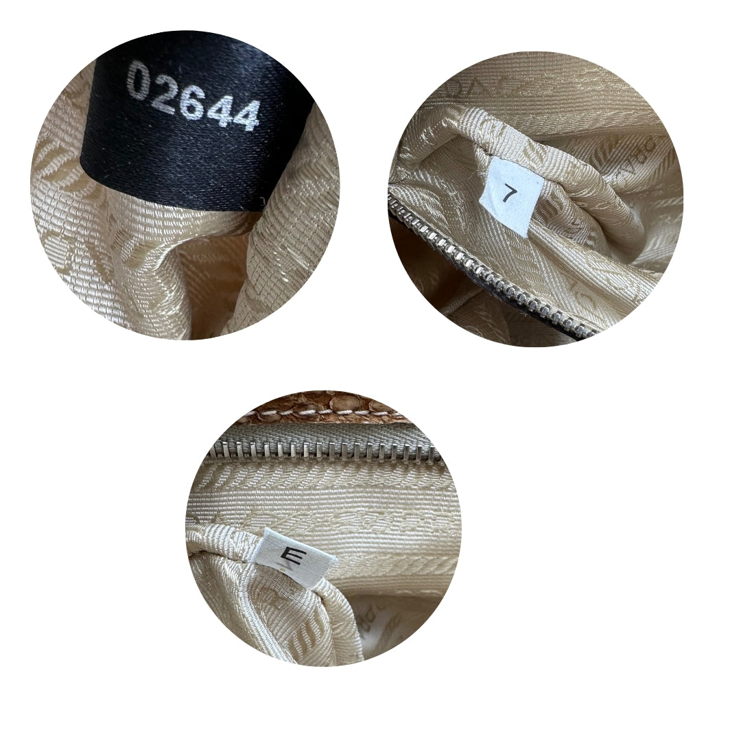 Borsa a spalla Prada animalier