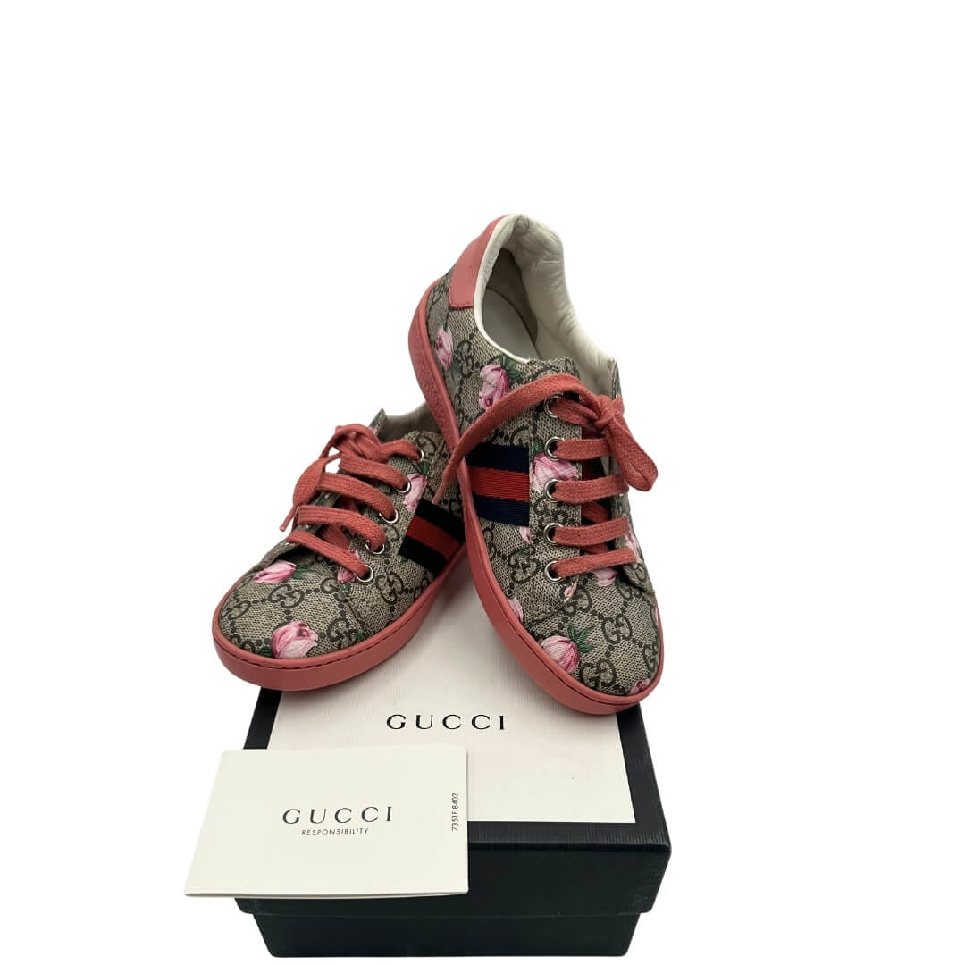 Tessuto Gg Scarpe Gucci Bambina Tessuto Gg Scarpe Gucci Da Bambino
