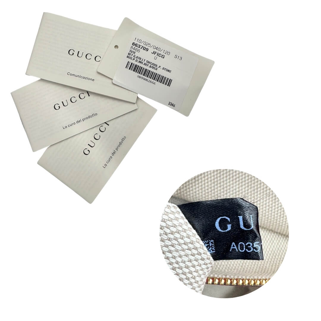 Borsa Gucci Sydney Striped tote