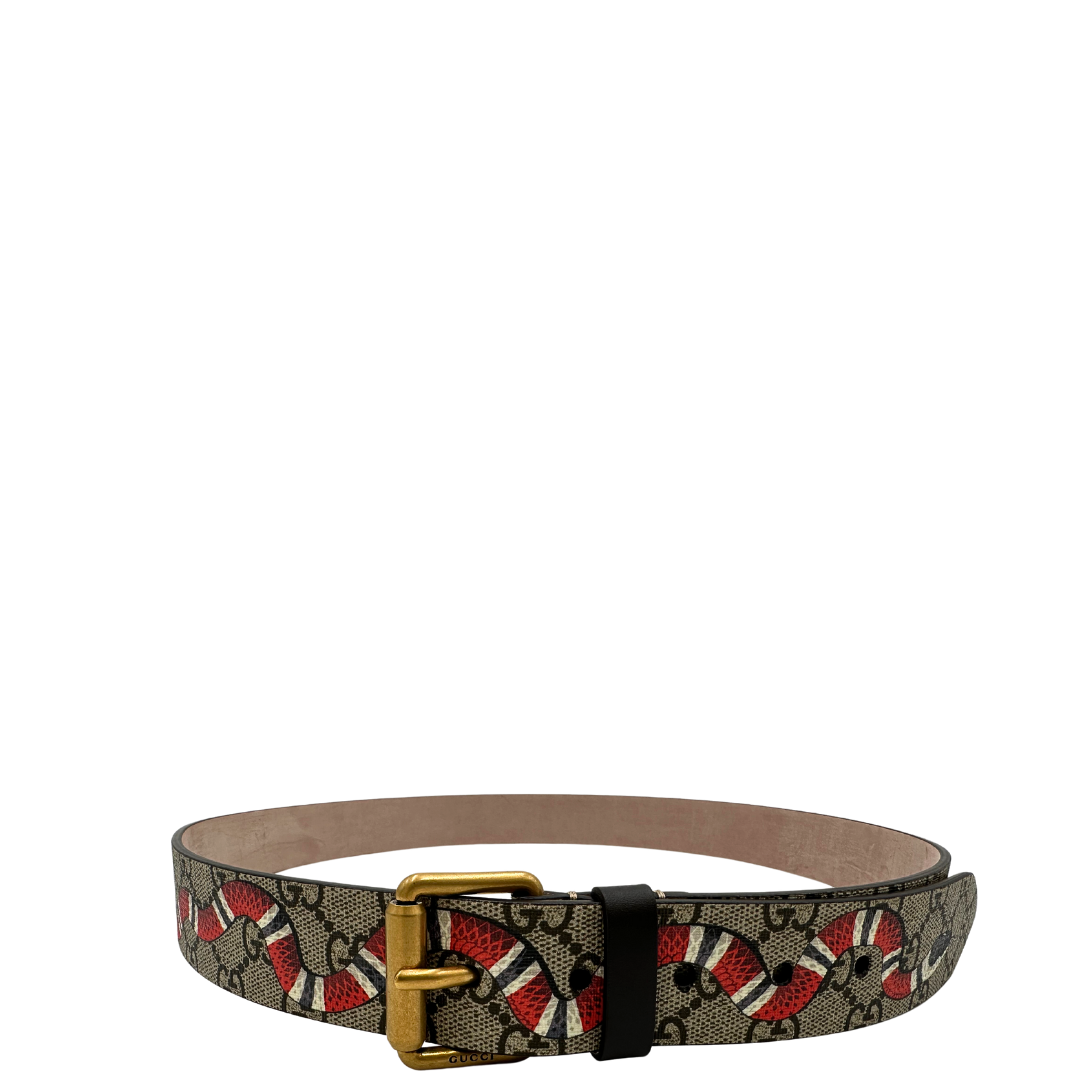 Cintura Gucci Supreme serpente tg 50 Vivo Vintage