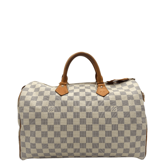 Speedy 35 Damier Azur personalizzato