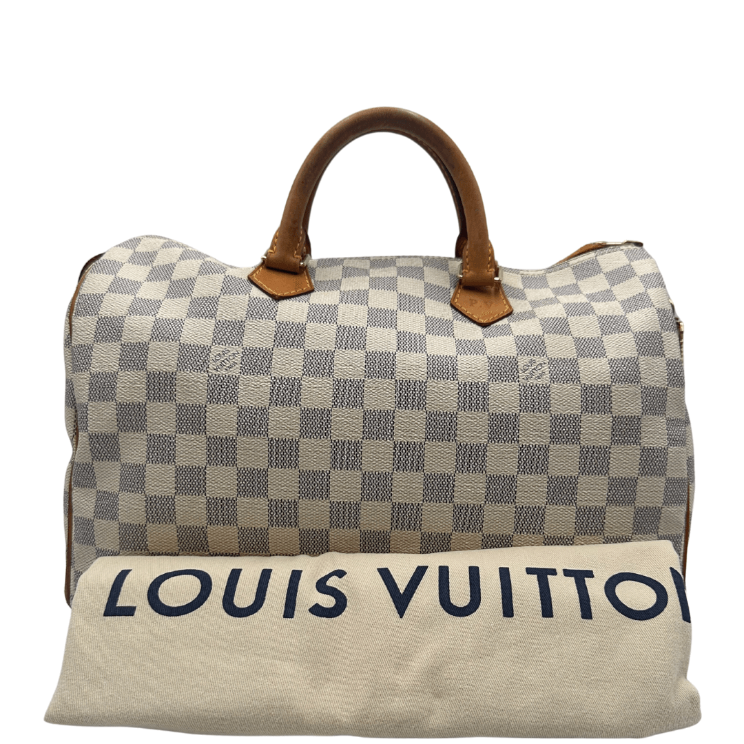Speedy 35 Damier Azur personalizzato