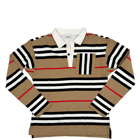 Polo Burberry kids a maniche lunghe 14 anni