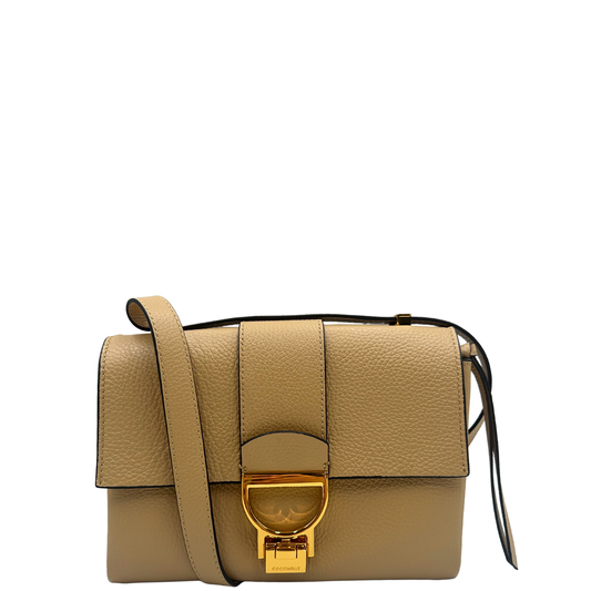 Tracolla Coccinella Arlettis in pelle beige