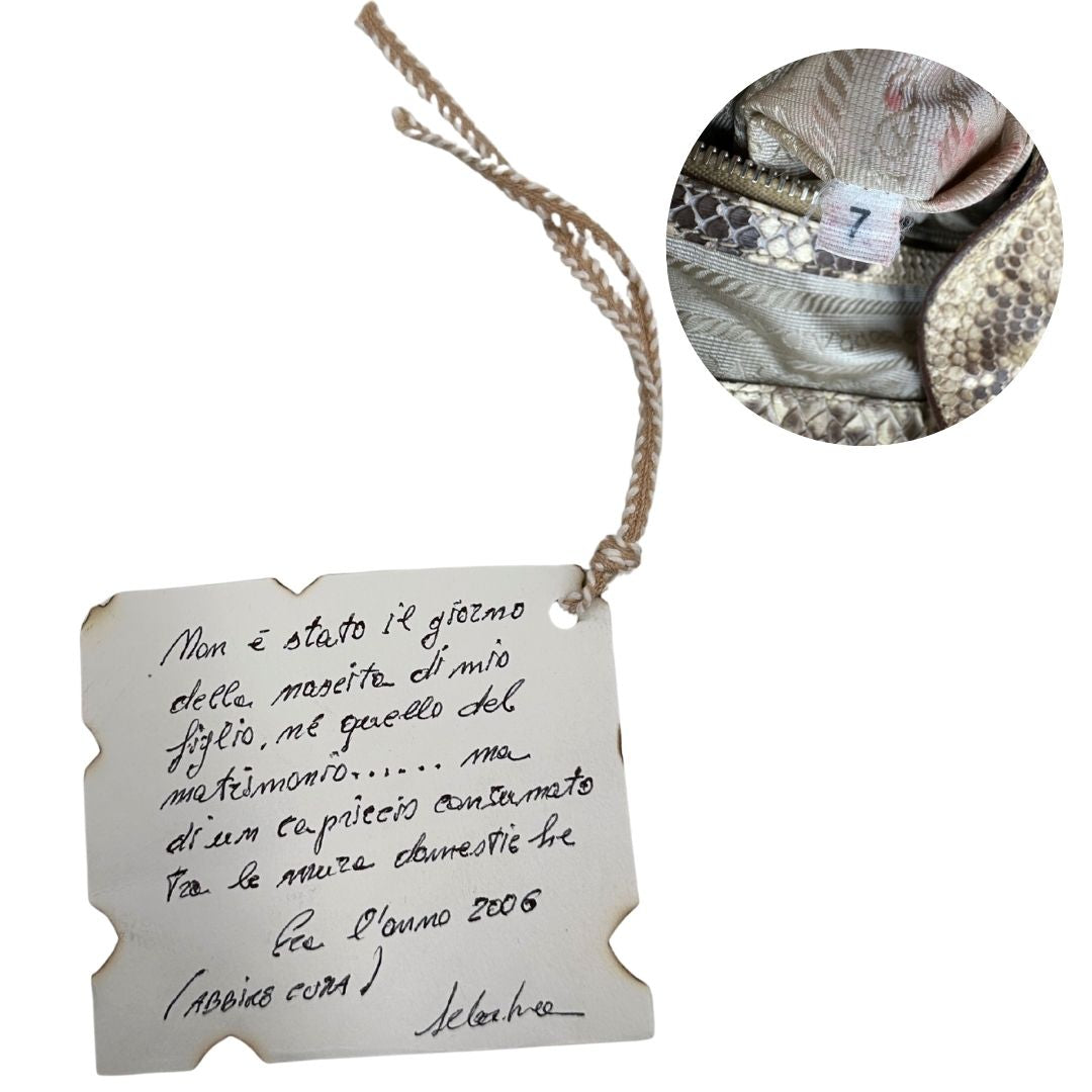 Borsa Tote Prada Python