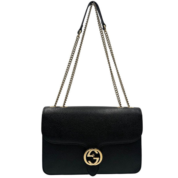 Borsa Gucci Interlocking nera