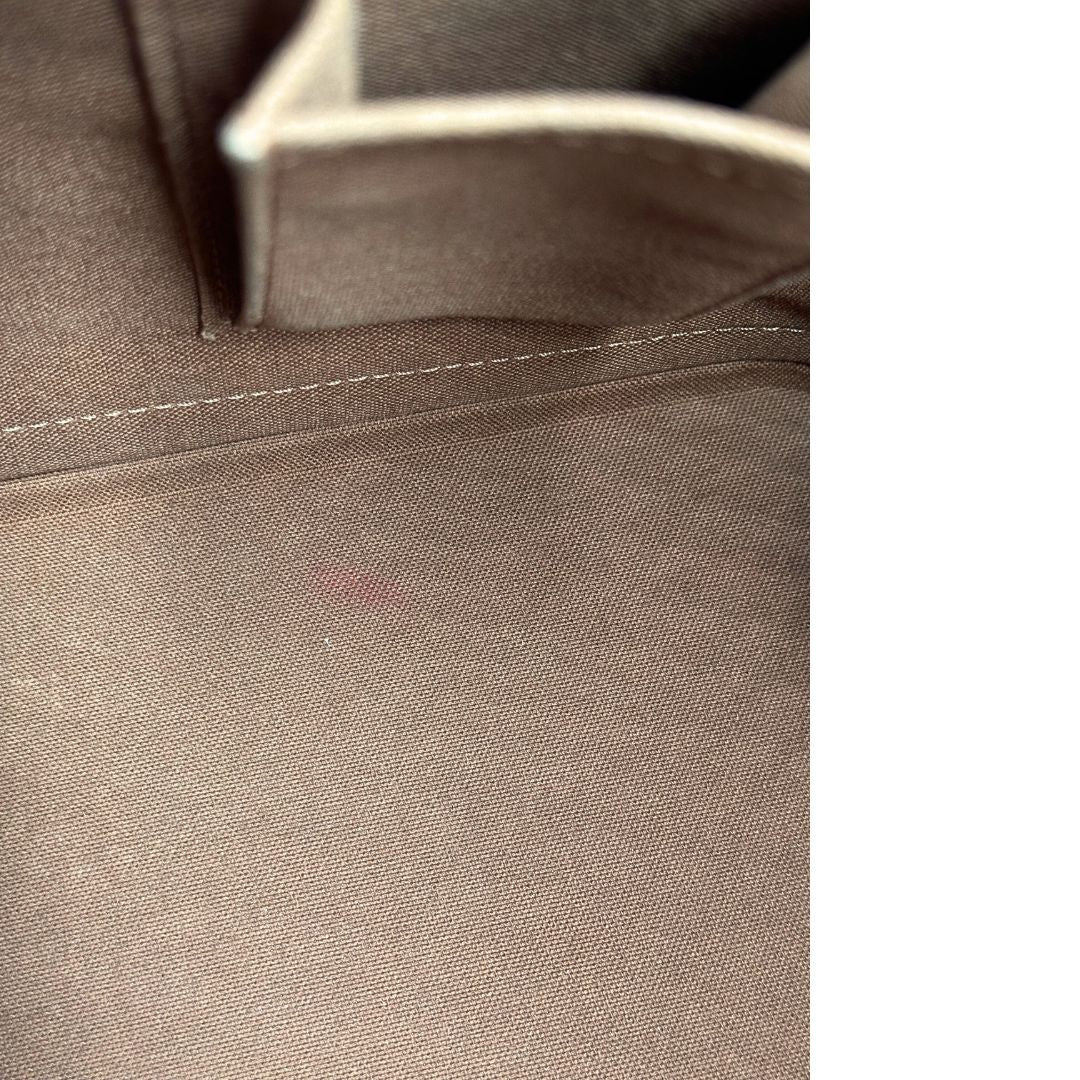 Alone interno di una Louis Vuitton Alma in tela monogram nella versione PM, usata, originale, second hand, in ottime condizioni.