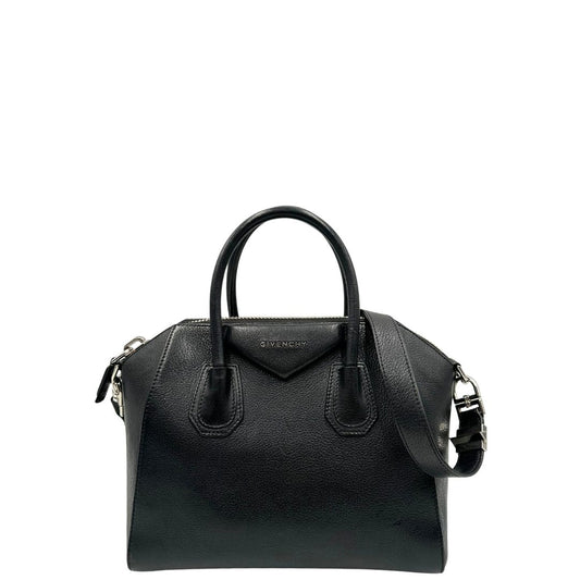 front Antigona Givenchy in pelle martellata nera nella misura piccola, di lusso, originale, ottime condizioni, usata.