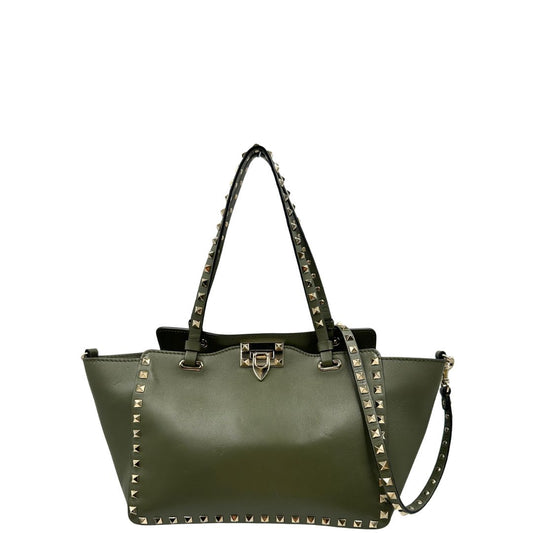 front Borsa V. G. in pelle verde