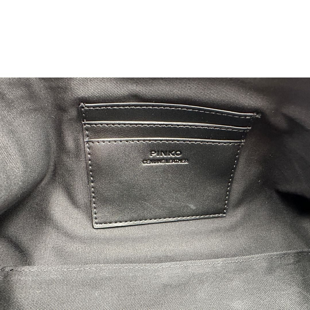 Borsa Pinko Bowling Escape piccola nera