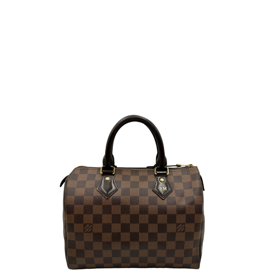 LV Speedy 25 Damier Ébène personalizzato