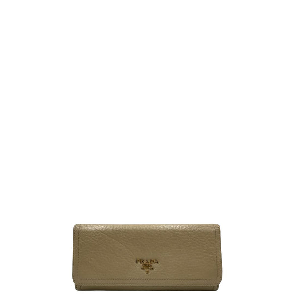 Portafoglio Prada beige