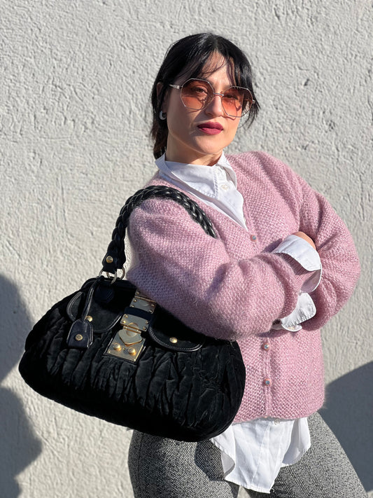 Borsa Coffer Velvet Miu Miu