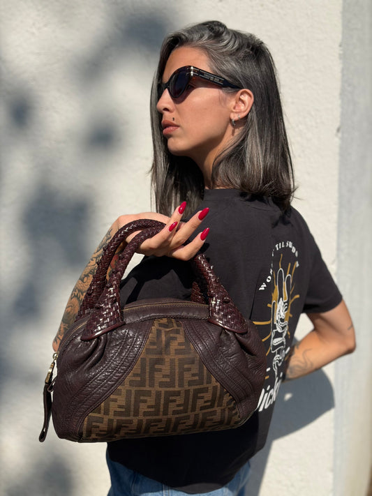 Borsa Fendi Spy marrone