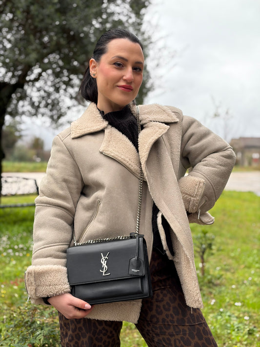 Borsa Sunset Medium Saint Laurent in pelle
