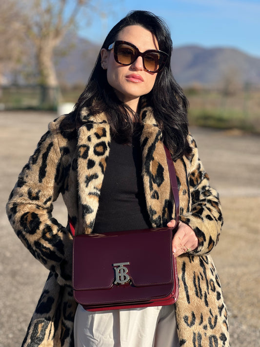 Tracolla Burberry vernis TB