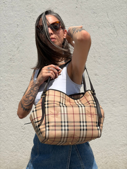 Shopper Burberry tartan