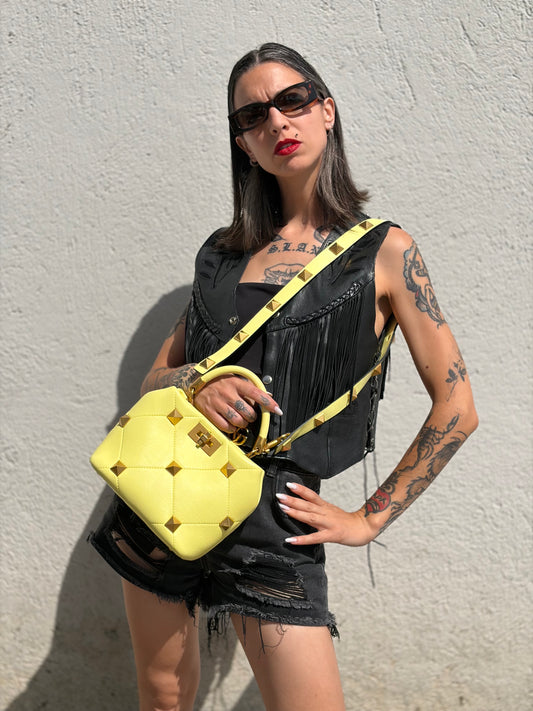 Borsa Roman Stud Small Handle Valentino Garavani