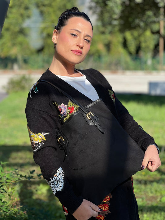 Shopper Jacquard Prada