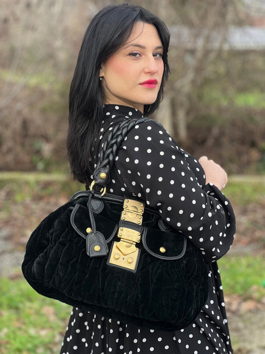 Borsa Coffer Velvet Miu Miu