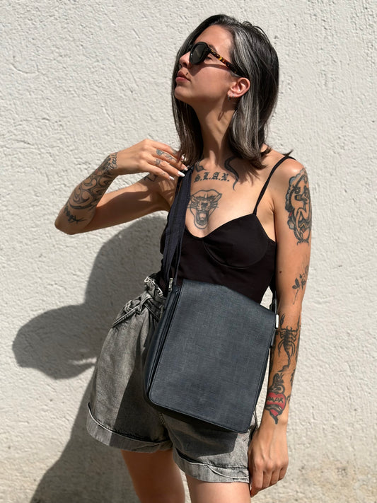Tracolla Fendi Zucca blu