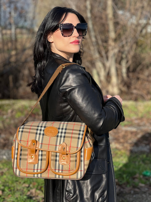 Tracolla Burberry tartan