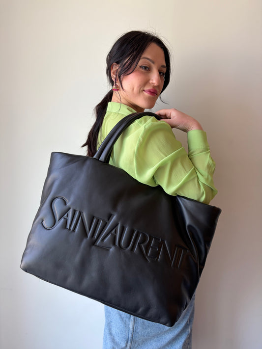 Sac New Tote Saint Laurent nera