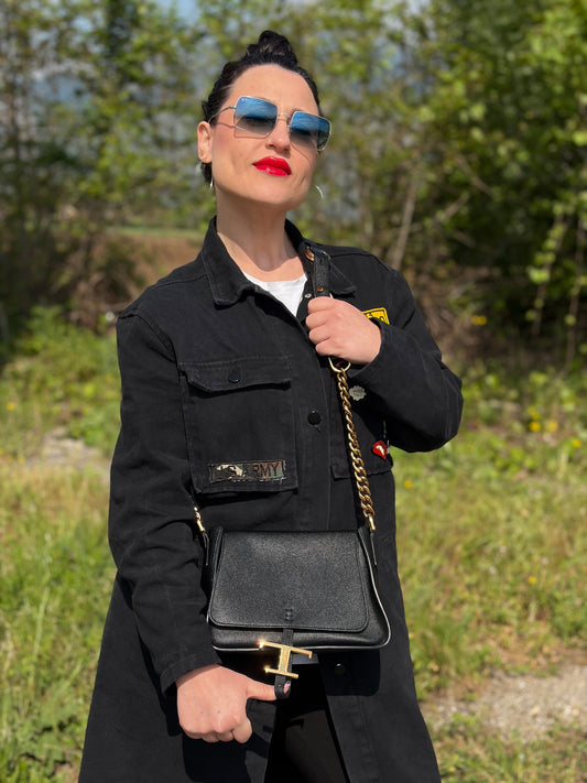 Tracolla Tod's T Timeless nera