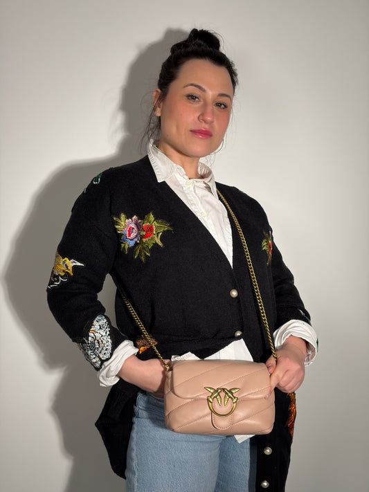 Borsa a tracolla Baby Love Bag Puff rosa