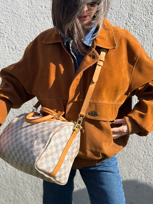 Speedy 30 Bandoulière Damier Azur Louis Vuitton