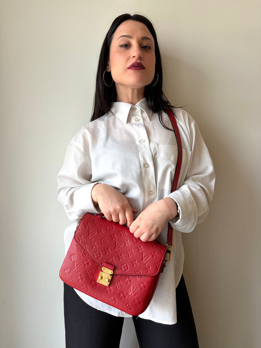 Borsa Métis Louis Vuitton rossa