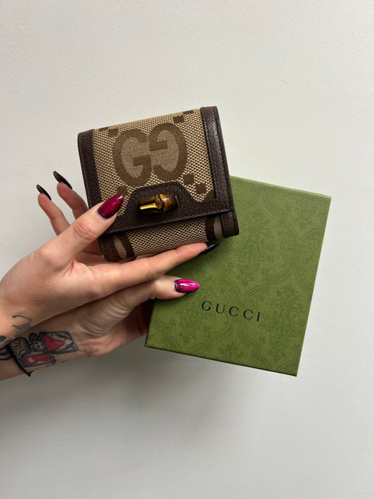 Portafoglio Gucci Jumbo Bamboo
