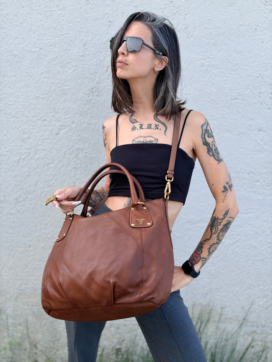 Tote cervo shine Prada