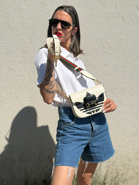 Tracolla Horsebit Gucci x Adidas