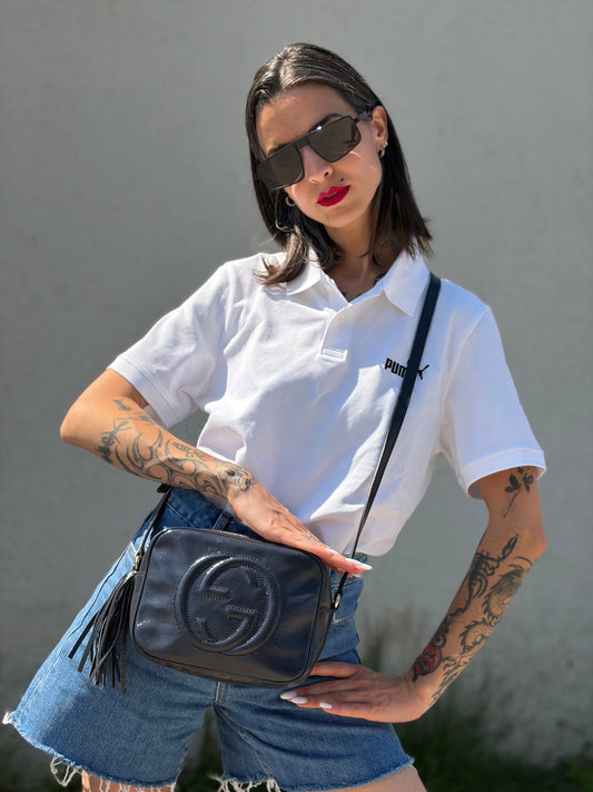 Borsa Gucci Soho blu notte