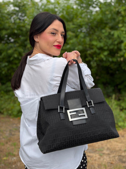Borsa Fendi Zucchino nera