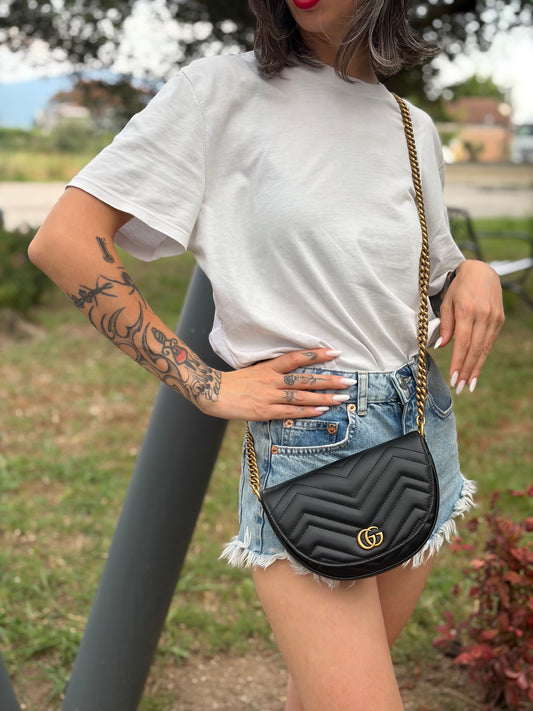 Borsa Gucci Marmont mezza luna