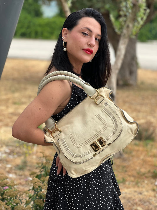 Borsa Chloé Marcié beige