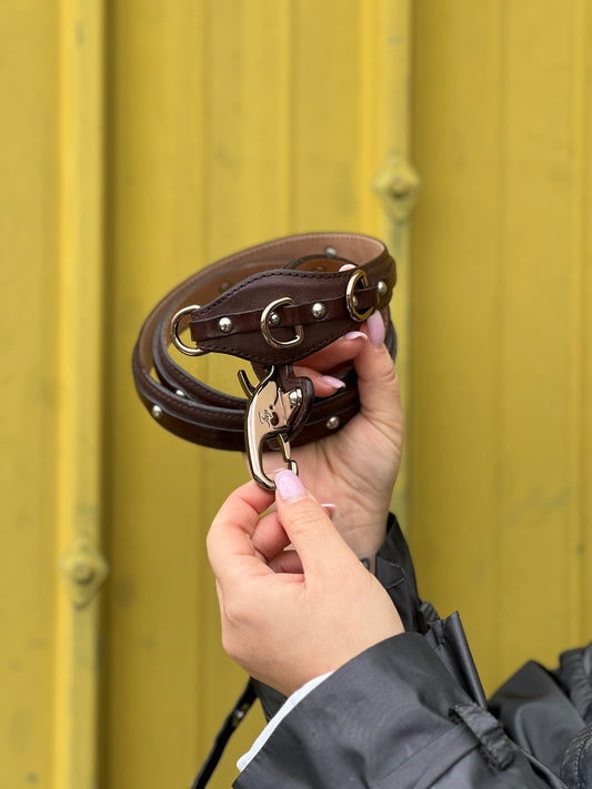 Cintura Fay in pelle marrone