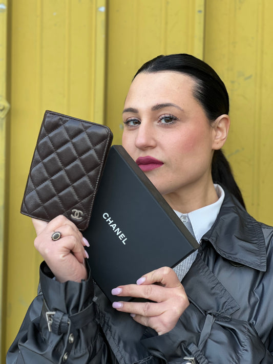 Porta agenda Chanel cioccolato