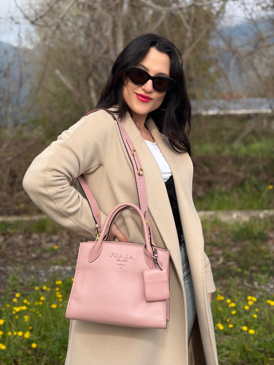 Borsa Prada Monochrome rosa