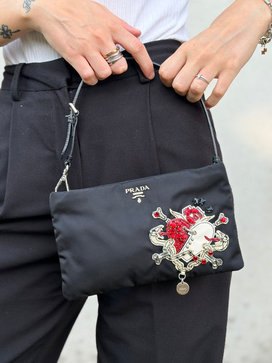 Pochette Prada nera
