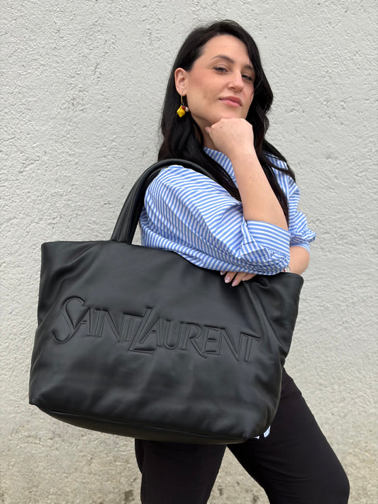 Sac New Tote Saint Laurent nera