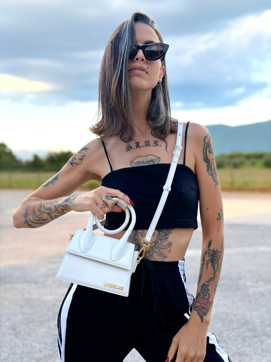 Le Chiquito Noeud Jacquemus bianca