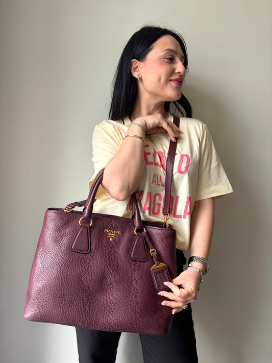 Tote Prada vinaccia