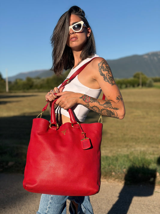Tote Prada rossa