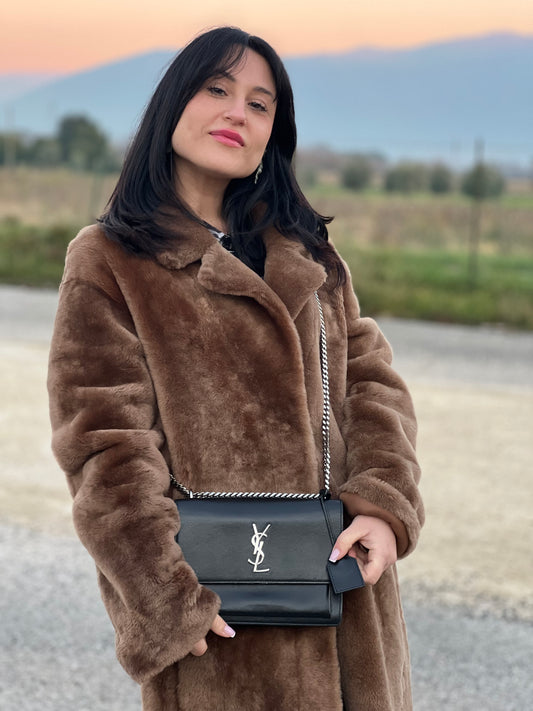 Borsa Sunset Medium Saint Laurent in pelle