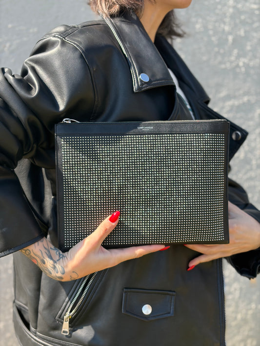 Pochette Saint Laurent borchiata