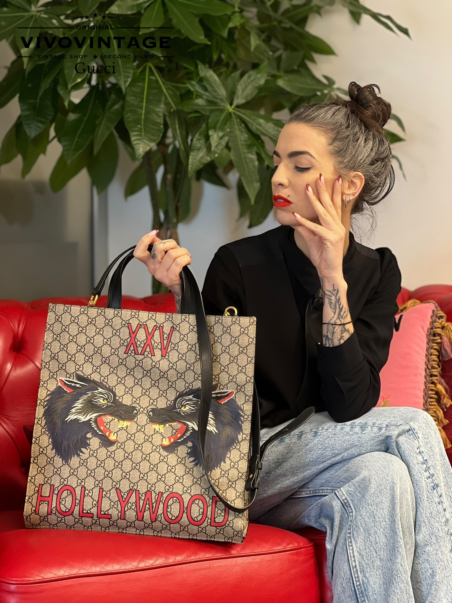 Vivo Vintage Borse Lusso Usate Vendita Borse Gucci Usate Sac Plat Gucci Lupo – Vivo Vintage