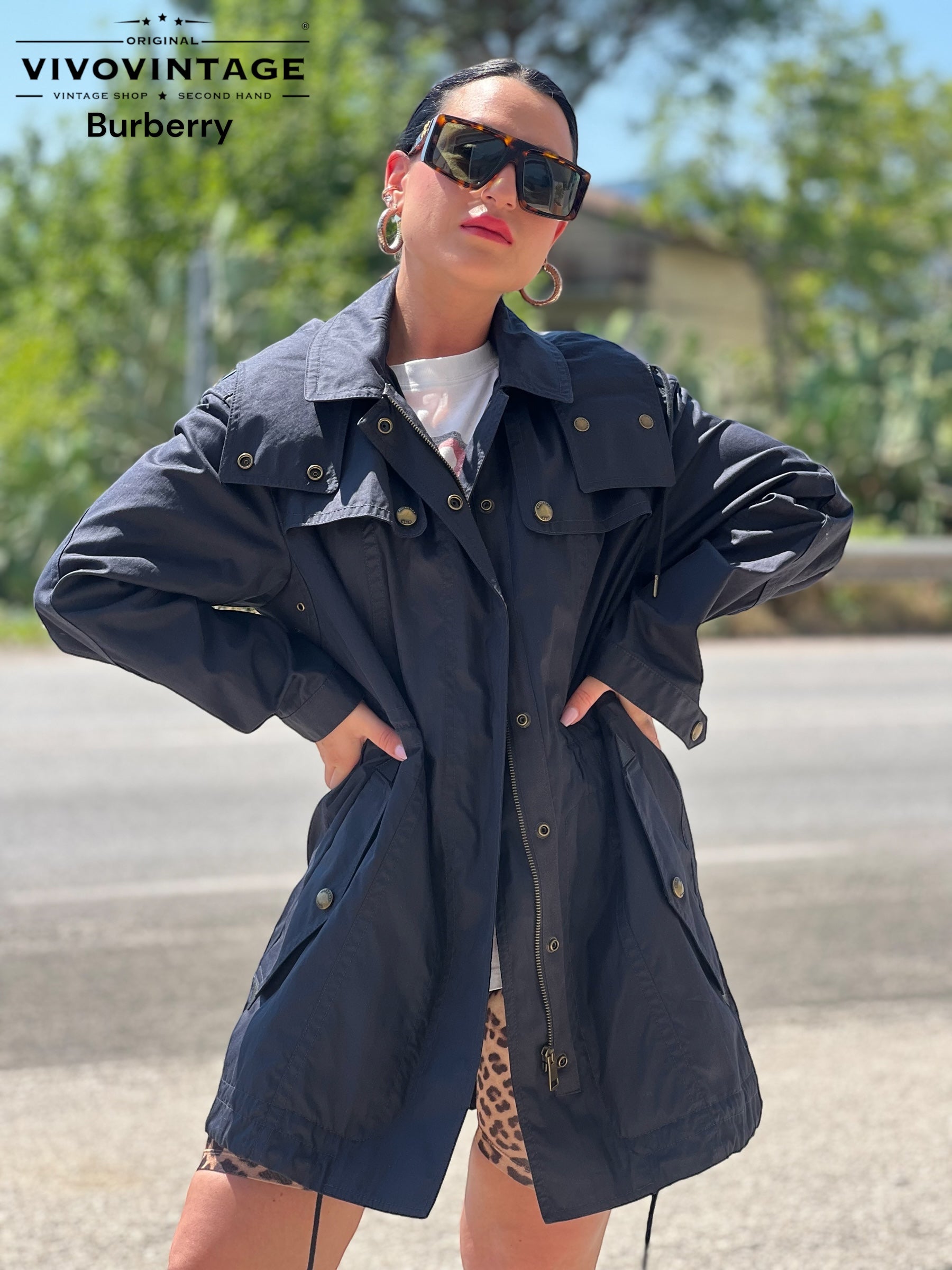 Trench Burberry blu tg 40 – Vivo Vintage - Main Image